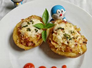 Foto resep Kentang Panggang keju / Baked Potato Cheese