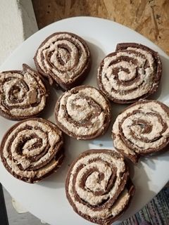 Kakaós kókuszhabos csiga recept fotója