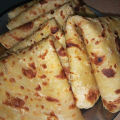 A picture of Soft layered carrot chapatis.