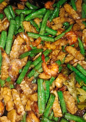 Foto resep Tumis kacang mix tempe udang