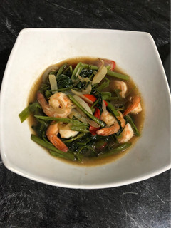 Foto resep Tumis kangkung udang saus tiram