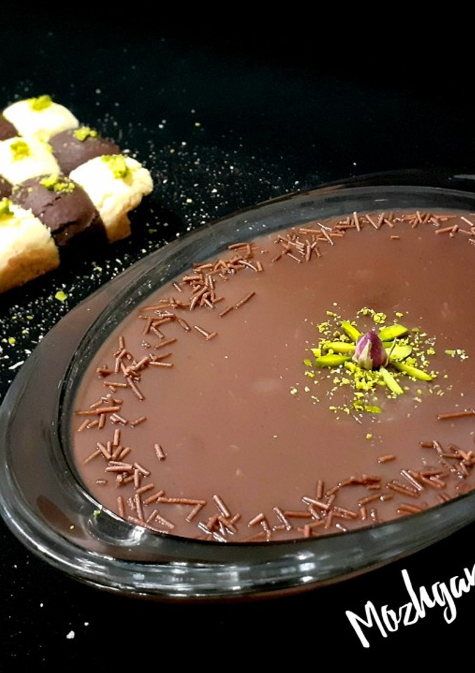 عکسی از دستور فرنی قهوه شکلاتی 👌🏻😋😍