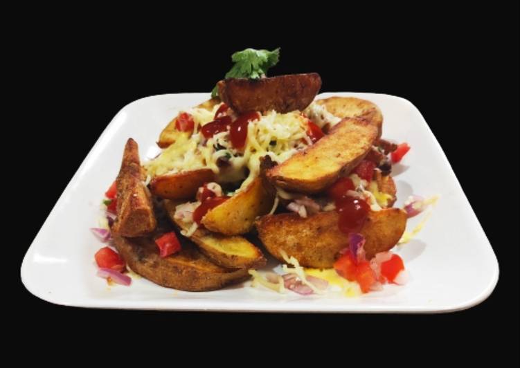 Easiest Way to Cook Perfect Cheesy potato wedges