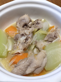 A picture of Chicken Chayote and Carrots.