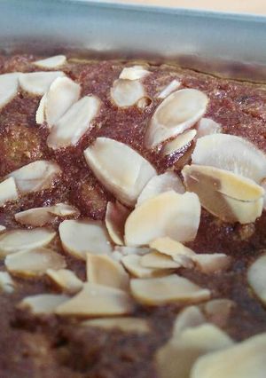 Una foto de Bizcocho jugoso de manzana sin harina y sin azúcar
