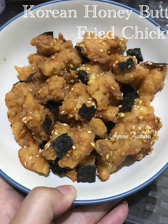 Cara Mudah Membuat Resep Korean honey butter fried chicken with seaweed and sesame yang Bikin Ngiler Anti Ribet, Bisa Manjain Lidah