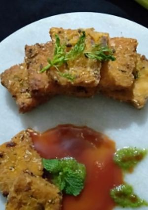 A picture of Spicy Corn Cake.