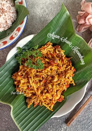 Foto resep Ayam suwir kecombrang