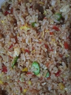 Foto resep Nasi goreng sambal pete telur bakso