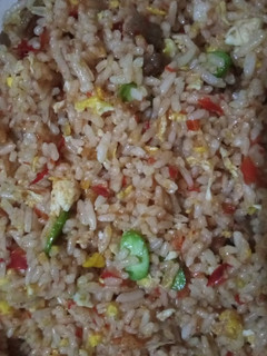 Foto resep Nasi goreng sambal pete telur bakso