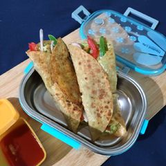 A picture of Aloo tikki roll.