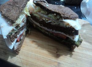 Una foto de Sándwiches gringos de navidad los Correa