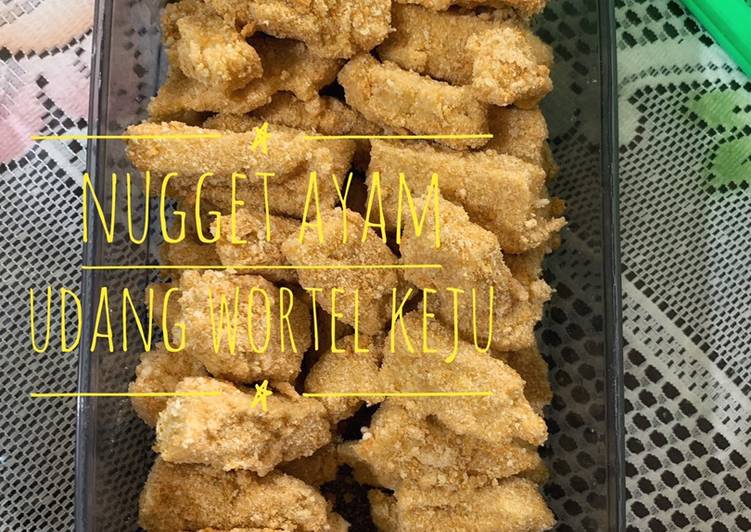 Nugget ayam udang wortel keju