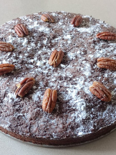 Una foto de Bizcocho de chocolate con nueces