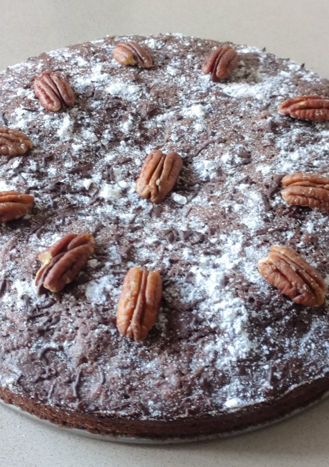 Una foto de Bizcocho de chocolate con nueces