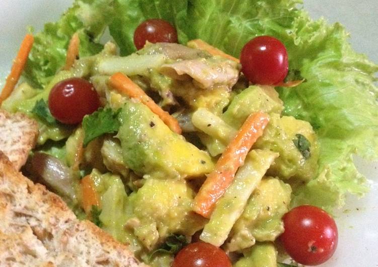 Recipe of Super Quick Avocado Chicken - salad topping filling