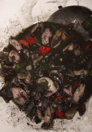 Foto resep Cumi bumbu hitam sederhana