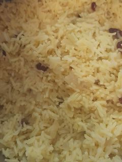 Foto de Arroz de Passas e Açafrão