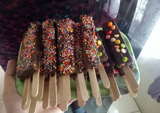 Cara Memasak Stick Eskrim nabati coklat dan keju Menu Enak Dan Mudah Dibuat