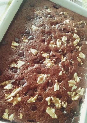Una foto de Brownie Chocoplátano