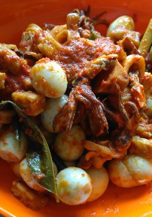 Foto resep Cumi-Cumi Telur Puyuh Tempe Tauco
