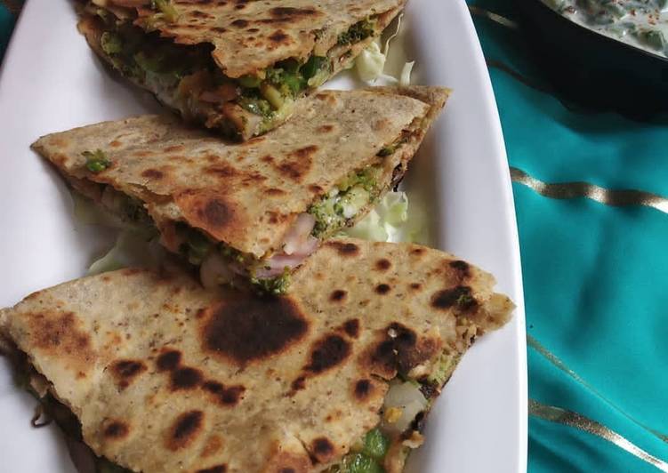 How to Make Broccoli cheese quesadilla