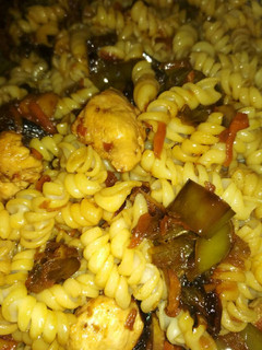 Una foto de Pasta de la huerta con soja