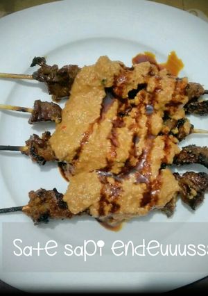 Foto resep Sate sapi simple gak pake ribet