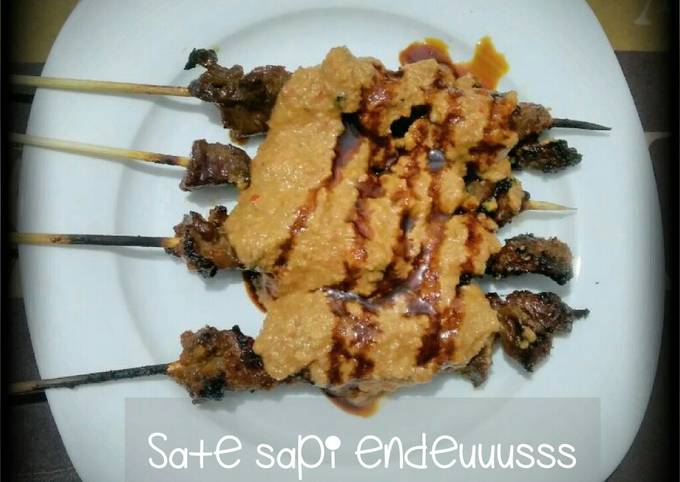 Resep Sate sapi simple gak pake ribet, Lezat Sekali