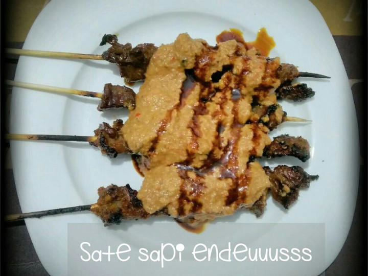 Resep Sate sapi simple gak pake ribet, Lezat Sekali