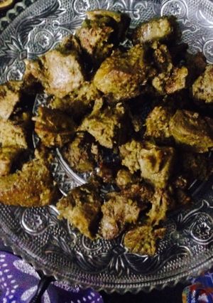 A picture of Mutton kaleji.