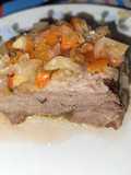 Vacío al horno con salsa criolla