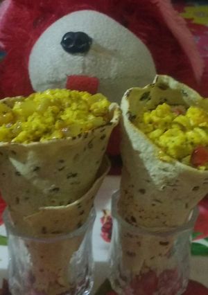 पनीर पापड़ कोन रेसिपी मुख्य फोटो