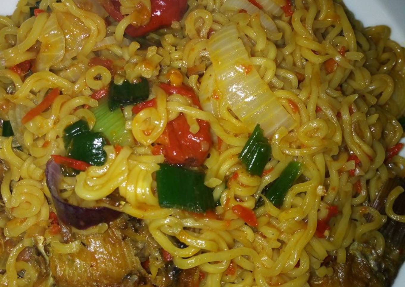 Noodles with dry fish