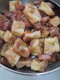 Oseng tahu ham (non halal) / sosis