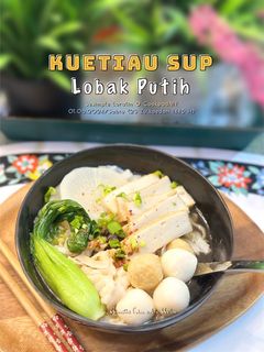 Gambar Kuetiau Sup Lobak Putih Mudah