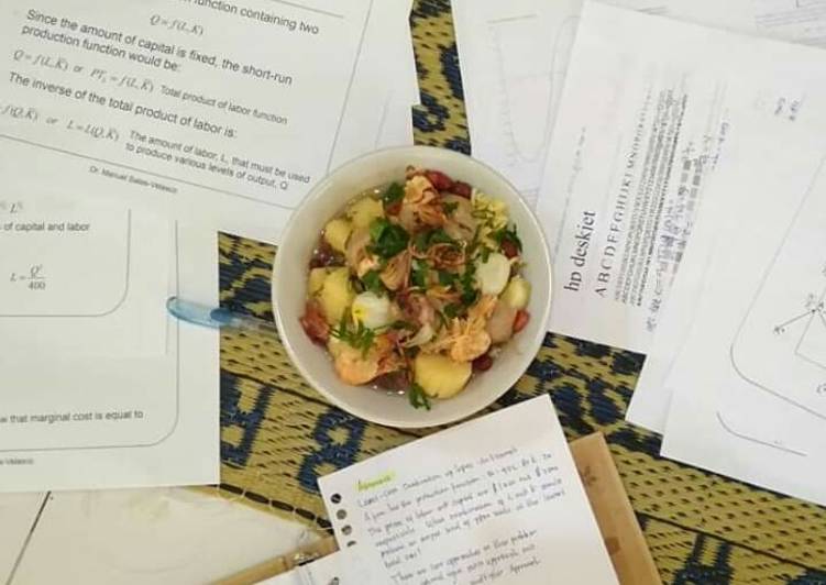 Langkah Menyiapkan Sup Ubi Makassar (Resep Mertua) Anti Gagal