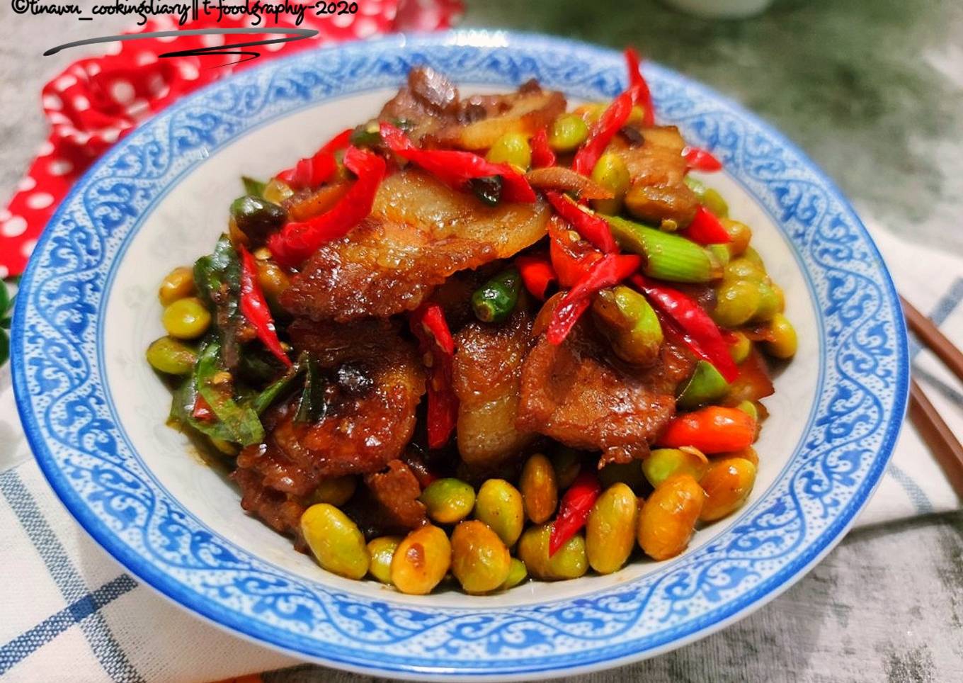 Samcan tumis edamame