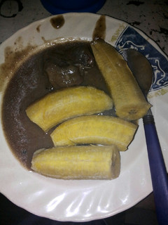 A picture of Beef pepper soup with yam as thickener.