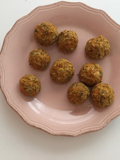 Una foto de Albóndigas de calabaza y champis