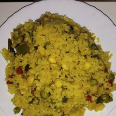 A picture of Broken wheat upma.