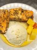 Dill honey glazed salmon
