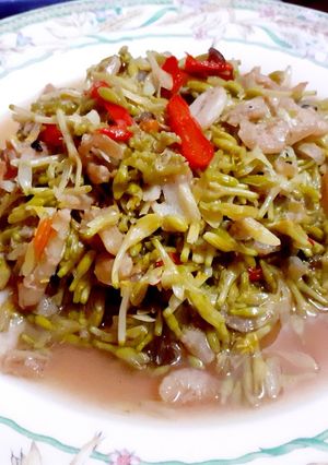 Foto resep Tumis bunga pepaya ebi