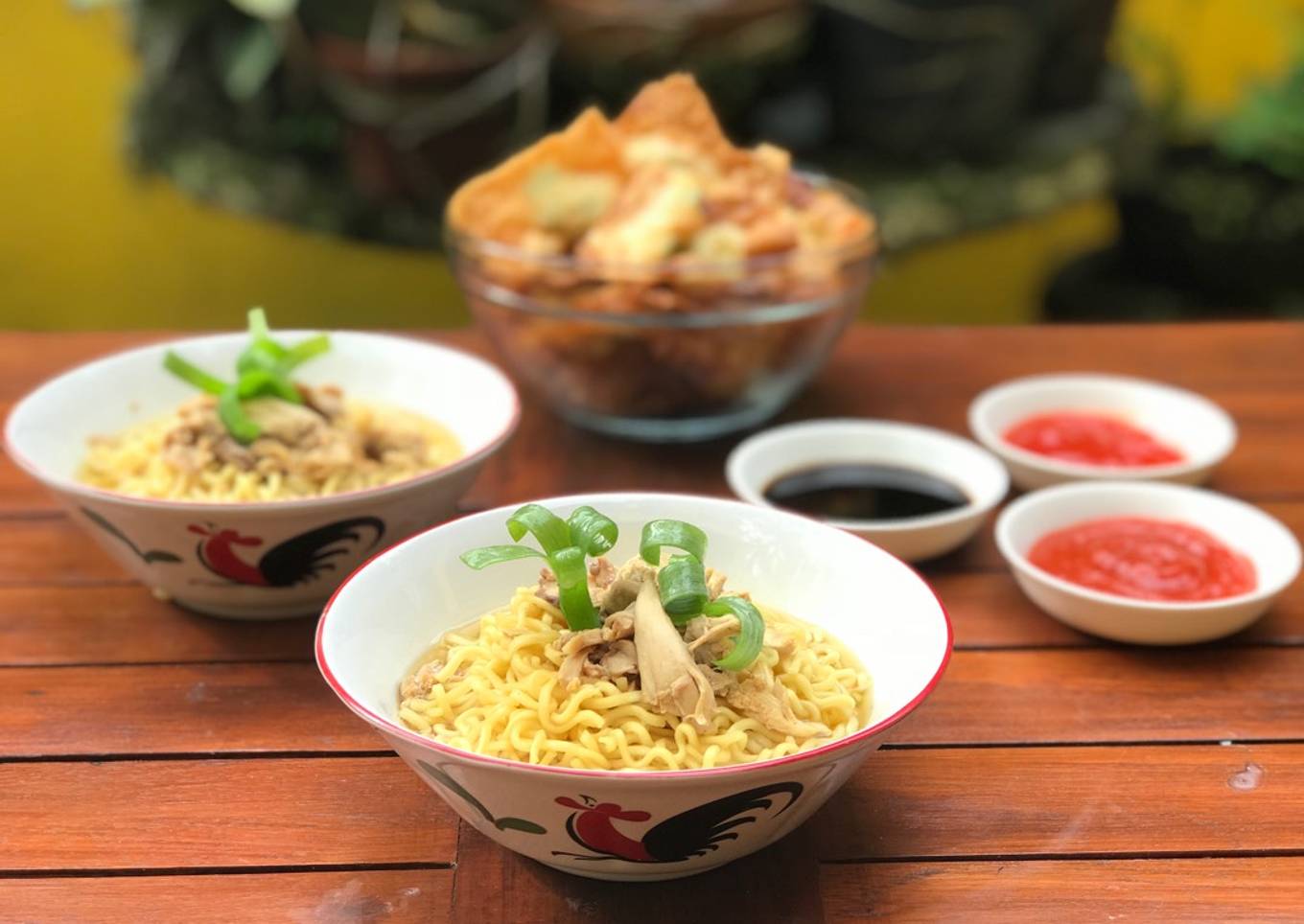 Chinnese Chicken noodle soup Mie ayam chinnese