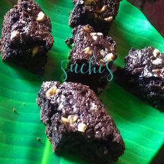 A picture of Brownie(with wheat flour).