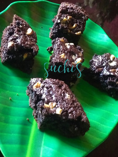 A picture of Brownie(with wheat flour).