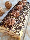 Biskuitrolle mit Mangocreme