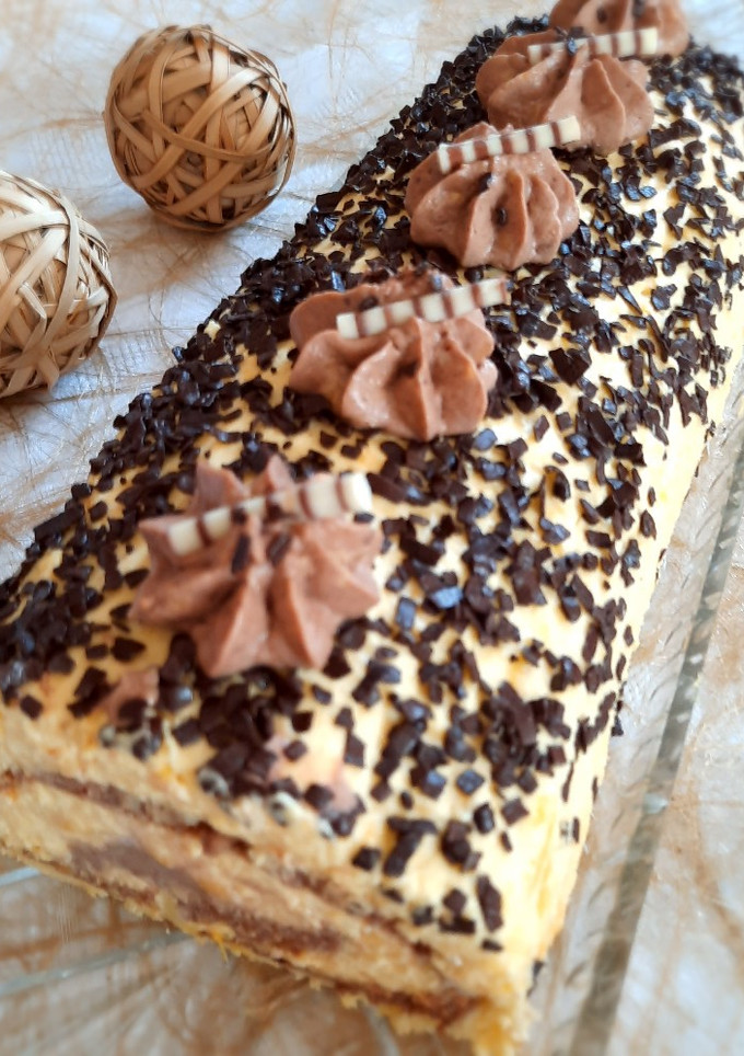 Biskuitrolle mit Mangocreme Rezepthauptbild