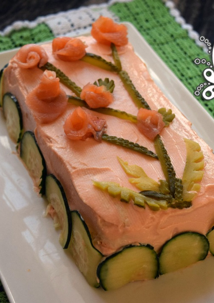 Una foto de Pastel frío de Salmón
