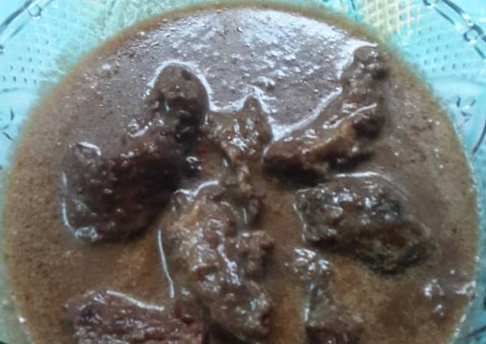 Semur santan daging kambing